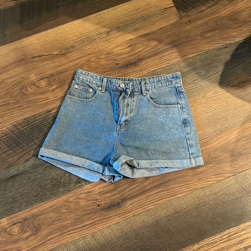 blue jean shorts from shein